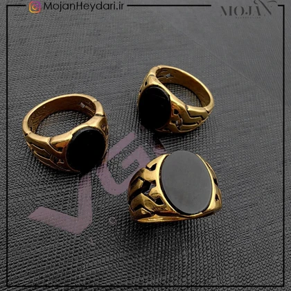 انگشتر استیل رنگ ثابت مردانه کد on1015