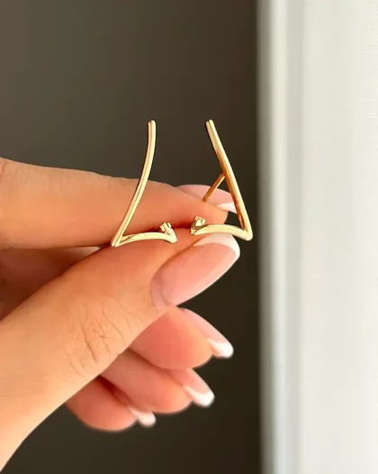 گوشواره مینیمال خطی ژوپینگ