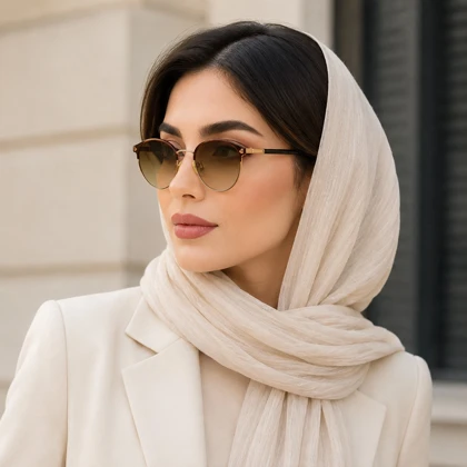 عینک آفتابی لندن لندن مدل LL1213 C03 رزگلد - ماتیکی