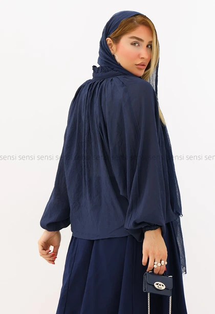 شومیز زنانه ابریشم چین‌دارکد1006410