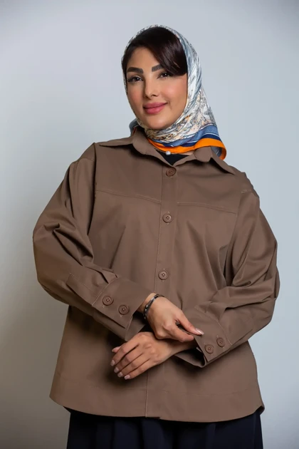 بارانی کتان پارکا مانلی