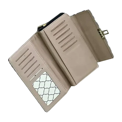 کیف پول زنانه و دخترانه پلنگی پیچی مدل MSN22-18