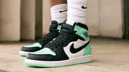 کتانی ویتنامی نایکی ایر جردن وان ساق‌دار گرین گلو Nike Air Jordan 1 High OG Green Glow