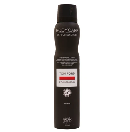 اسپری بدن مردانه بادی کر مدل تام فورد فابولوس Body Care حجم 200 میل