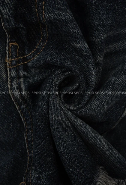 شلوارک جین پایین ریش کد1005732