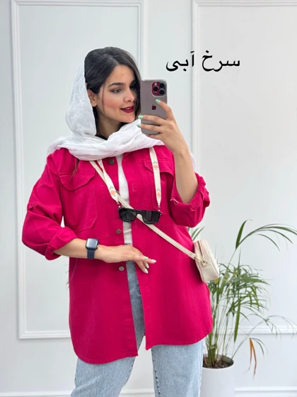 مانتو کتان ساتین