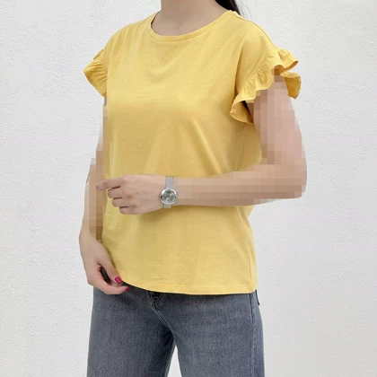 تیشرت زنانه آستین چین