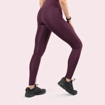 لگ اسلیم افکت پوش آپ بیسیک بادمجانی - Agi Slim Effect Leggings Mürdüm