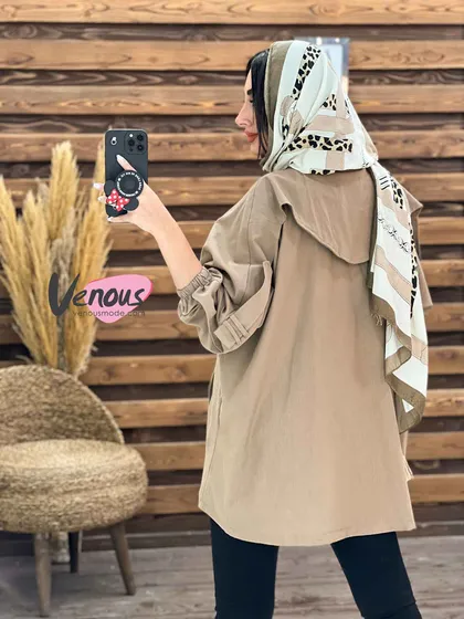 مانتو چهارجیب سرشونه پاگون