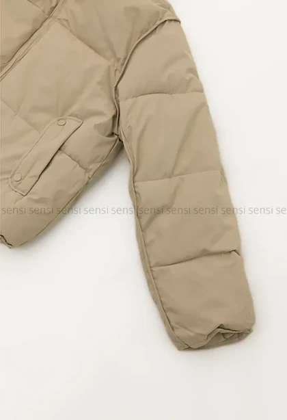 کاپشن وارداتی آستر دار کلاه پوست کد1004857