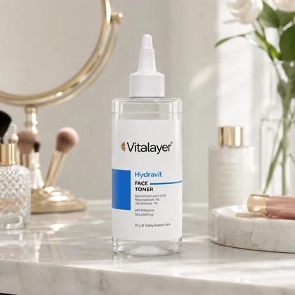 تونر صورت ویتالیر مدل Hydravit مناسب پوست خشک و کم آب 200ml