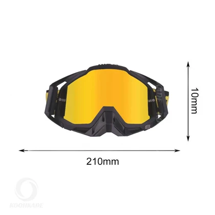 عینک طوفان و اسکی 100% RACECRAFT Black Yellow درجه یک