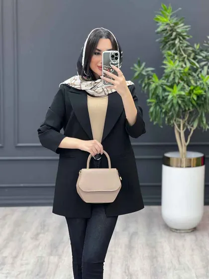 مانتو کتی پشت ژیله دار