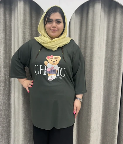 تیشرت سوزن خالی تدی دمپا کلوش 315