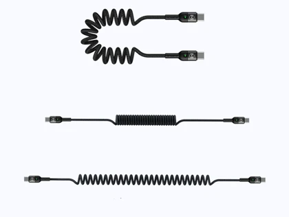 کابل شارژ و انتقال داده تایپ سی به تایپ سی مک دودو Mcdodo CA-786 Type-C Coiled Cable 1.8M