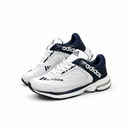 کتانی خارجی مردانه مدل آدیداس سفید سرمه ای ADIDAS