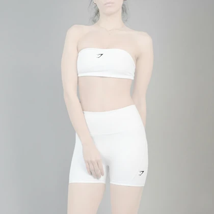 ست دکلته و کشاله بند ورزشی زنانه جیم شارک مدل 4H0898 سفید