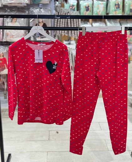 بلوز شلوار نرمال سکسن کد41153-A