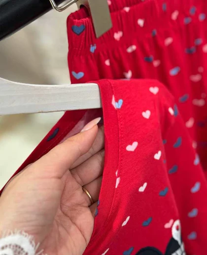 بلوز و شلوار سایز بزرگ نخ پنبه سکسن کد 40805