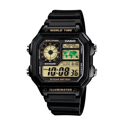 ساعت مچی مردانه کاسیو مدل CASIO-AE-1200WH-1B