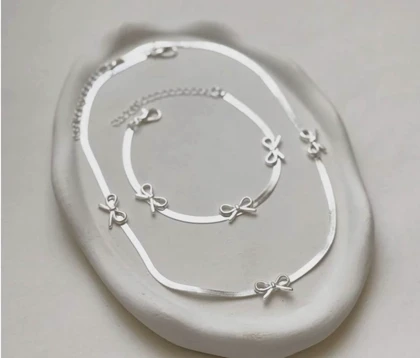 ست گردنبند ماری پاپیون دار