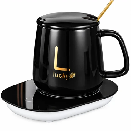 ماگ گرم کن دار لاکی Lucky مدل Temperature Cup ظرفیت 400 میلی لیتر