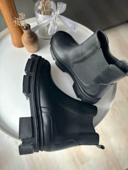 کفش نیم بوت زنانه مدل 00027 - Flat Ankle Boots