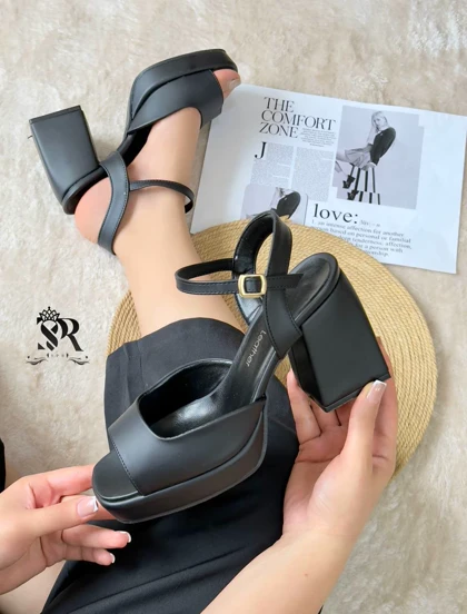 صندل زنانه چرم حوله ای