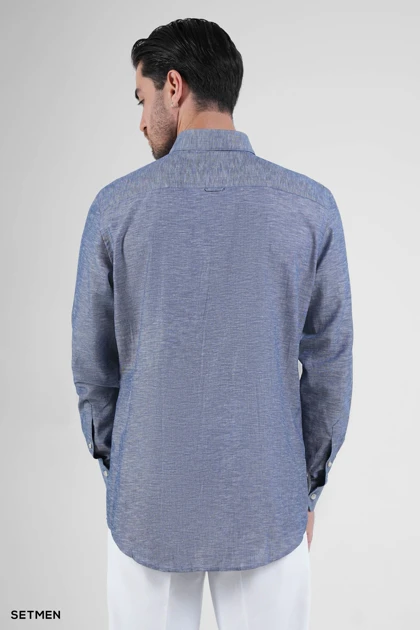 پیراهن مردانه آستین بلند لینن