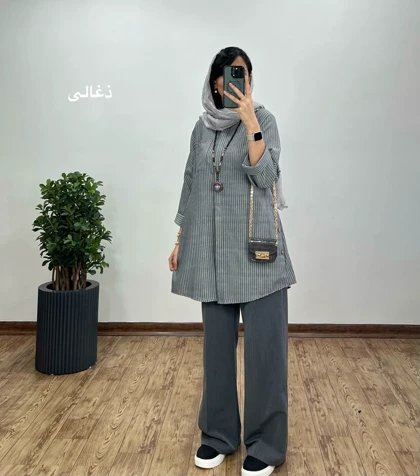 مانتو دکمه دار یکتا 15