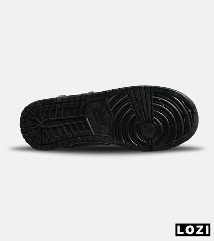 کفش کتانی ساق‌دار مردانه و زنانه قهوه ای NIKE jordan 1 مدل 7685