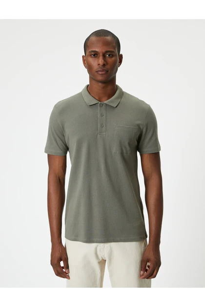 تیشرت یقه پولو مردانه اورجینال کوتون koton