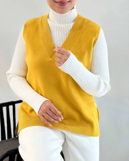 جلیقه بافت 6 رنگ کد 4143