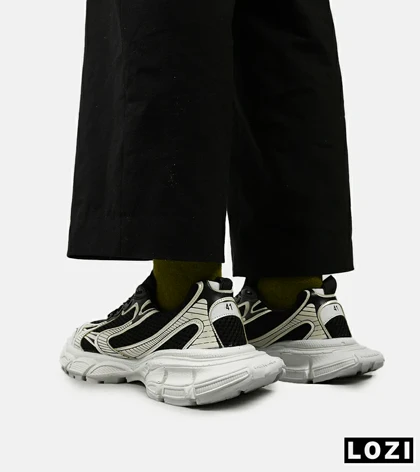 کفش کتانی مردانه و زنانه مشکی کرم Balenciaga 3XL