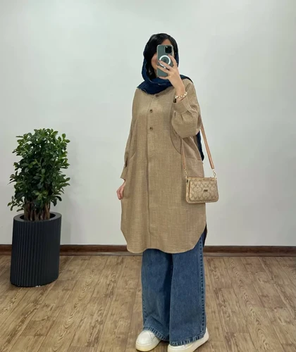 مانتو بلند شانتون سوده(ایراد دار)