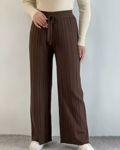 شلوار پلیسه بافت کد 5320