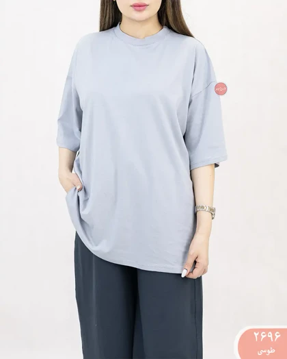 تیشرت باکسی رنگی 2696