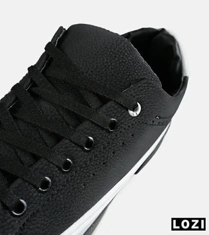 کفش کتانی مردانه مشکی BERSHKA مدل 7673