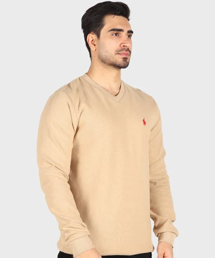 پلیور مردانه یقه هفت و آستین بلند 1847