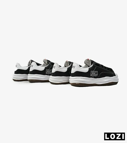 کفش کتانی مردانه مشکی سفید BLAKEY LOW SNEAKER