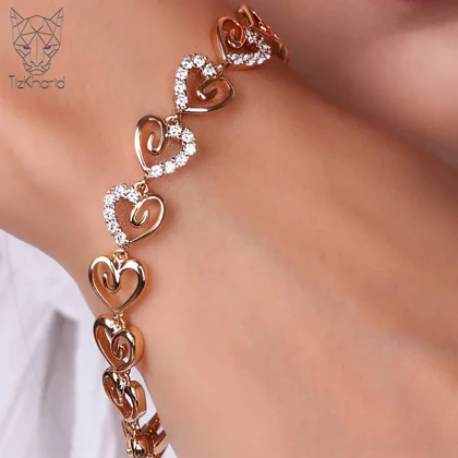 دستبند لاو پترن گلد دایموند ژوپینگ