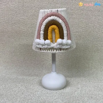 آباژور مکرومه اتاق کودک مدل رنگین کمان 01