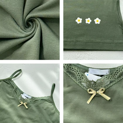 ست تاپ و شورت زنانه بابونه