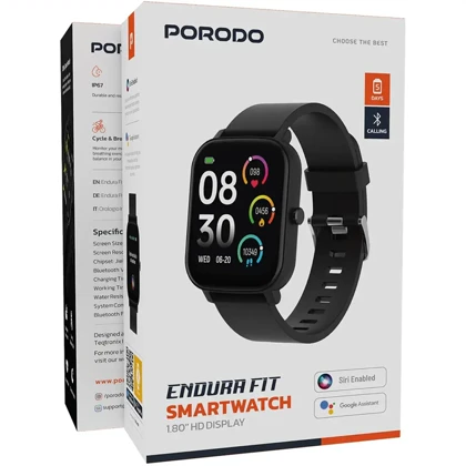 ساعت هوشمند پورودو Porodo مدل PDSW1830HBK با نمایشگر AMOLED