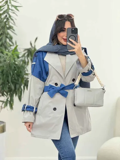 بارانی ژیله ترکیبی سرشانه پاگن