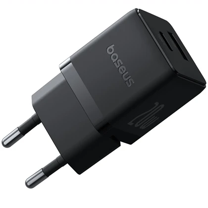 شارژر دیواری فست شارژ تایپ‌سی و یواس‌بی 20 وات بیسوس CCZC20UE