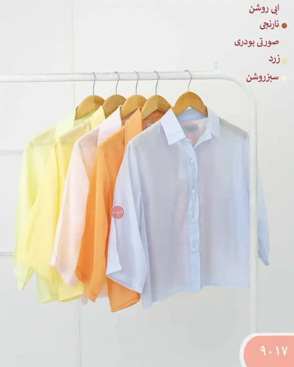 شومیز باکسی شیشه ای زنانه 9017 | الینور