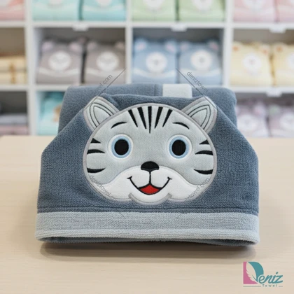 حوله کودک طرح گربه طوسی