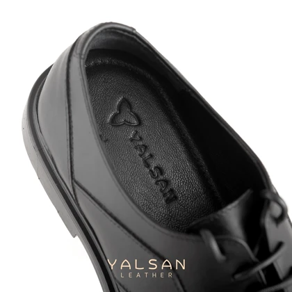 کفش رسمی چرم یلسان مردانه مدل نیوان کد 572-GN