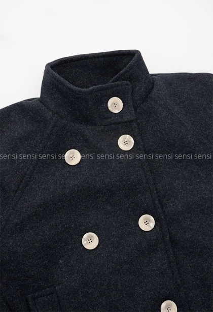 ترنچ کت فوتر یقه ایستاده کد1004826